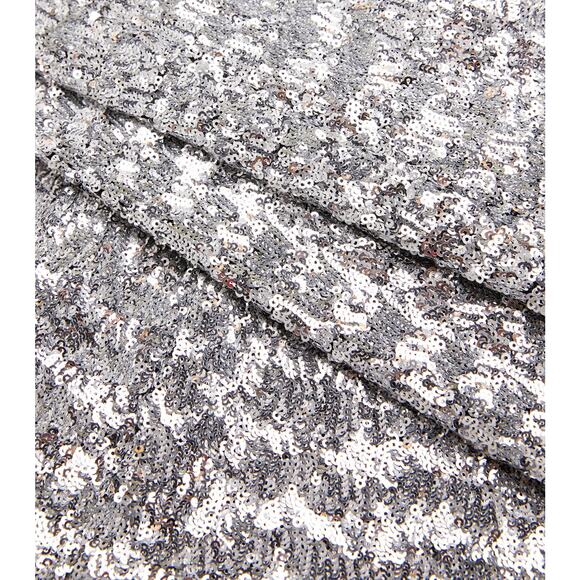 The Attico Sequin Zane Metallic Crossover Cut-out Top - Picture 5 of 16